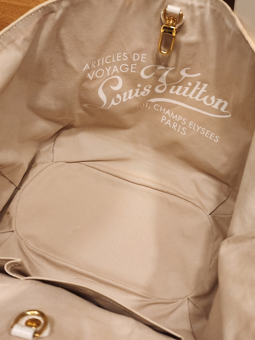 Louis Vuitton Limited Edition Sable Canvas Cabas Ipanema PM Tote Bag 2009 Rare - Picture 11 of 16